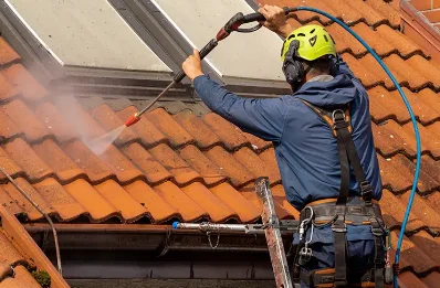 Démoussage et hydrofuge de toiture à Trébry